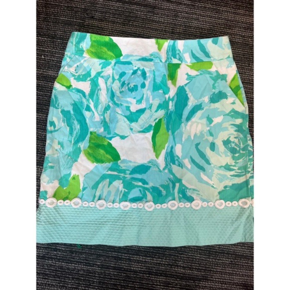Lilly Pulitzer skirt poolside blue first impression sample‎